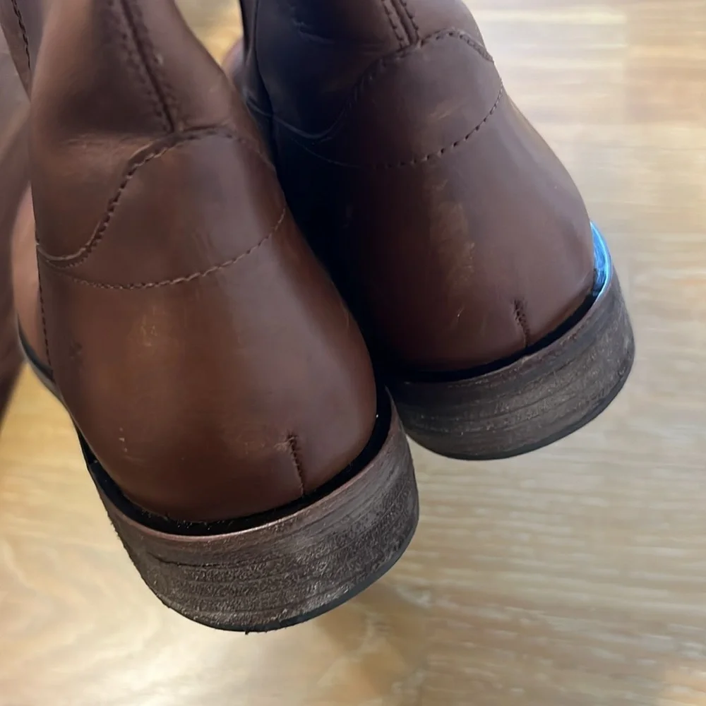 Frye Melissa Classic Women's Tall Leather Riding Boots - Brown size 10 NWOB
